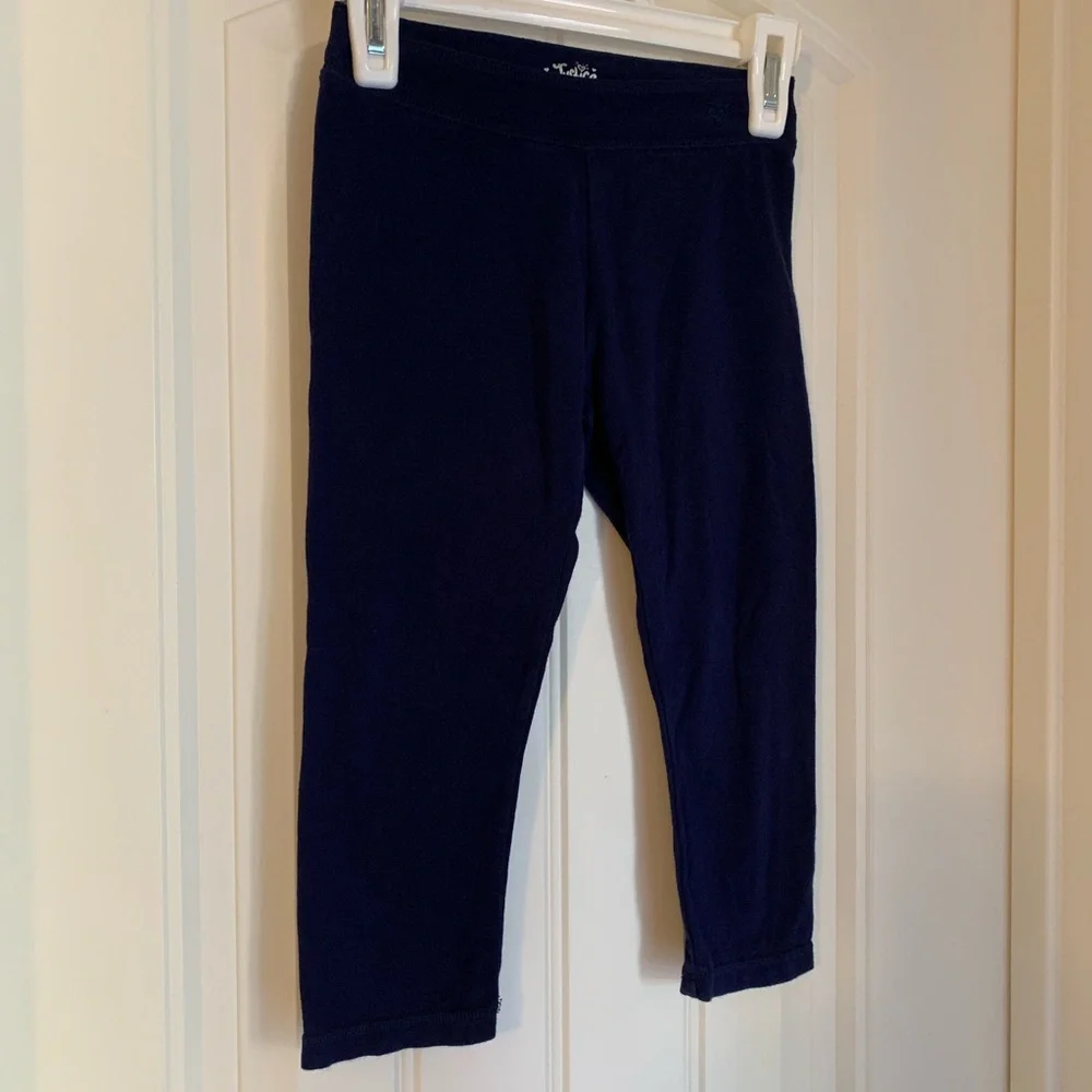 Justice 7 navy stretch Capri workout pants active